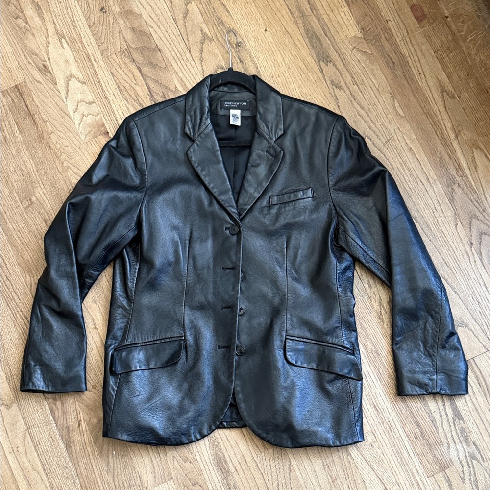 Vintage Leather Blazer